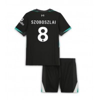 Camiseta Liverpool Dominik Szoboszlai #8 Visitante Equipación para niños 2024-25 manga corta (+ pantalones cortos)